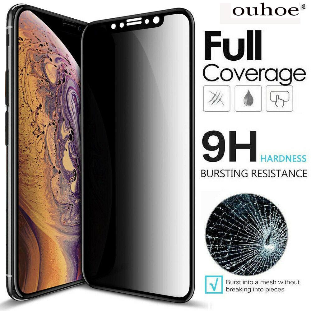 

For iPhone 12 Pro X XS Max XR Privacy Tempered Glass Anti-Spy Explosion Screen Protector For Iphone 7 8 Plus New