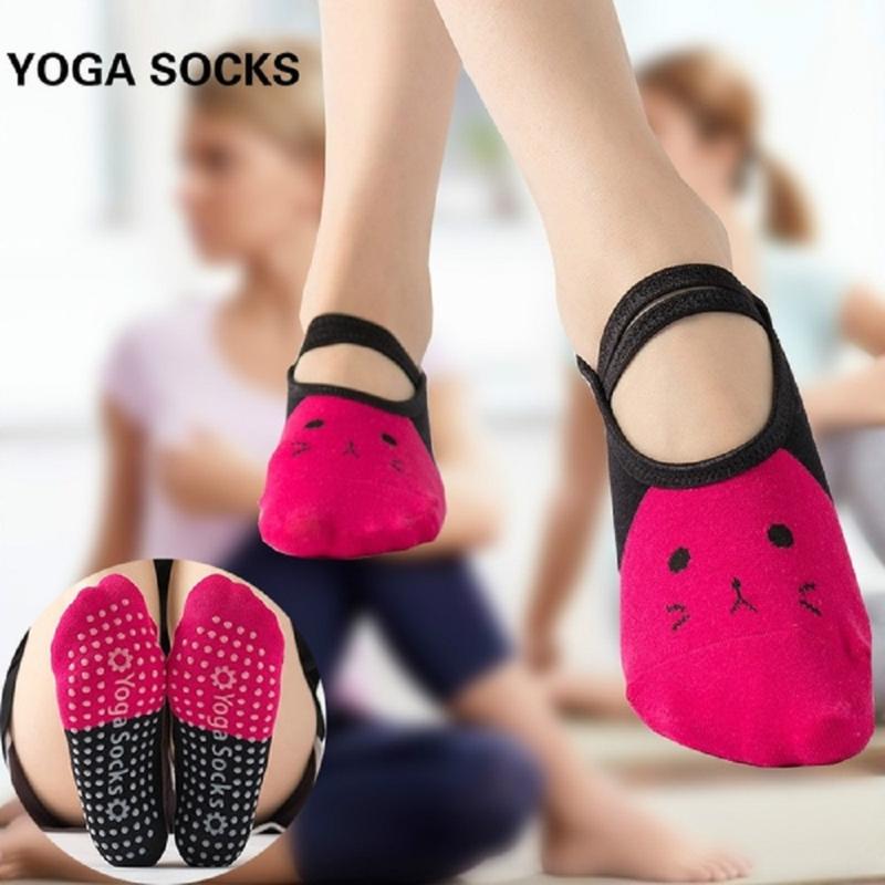 Non Slip Skid Barre Ballet Yoga Pilates Sticky Socks with Grips /& Straps with 2 Velvet Storage Bag for Women Ladies Girls Dance Fitness Barefoot Workout 2 Pairs Woman Yoga Socks