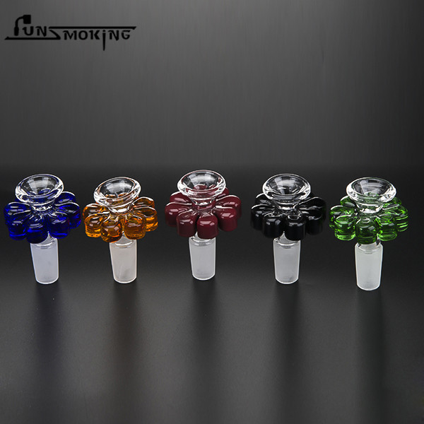 

Glass Bowl 14mm 18mm Male Joint Dry Herb 14.4mm 18.8mm Glass Tool Star Herb Holder Bongs Pipe Dab Rigs DHL 673