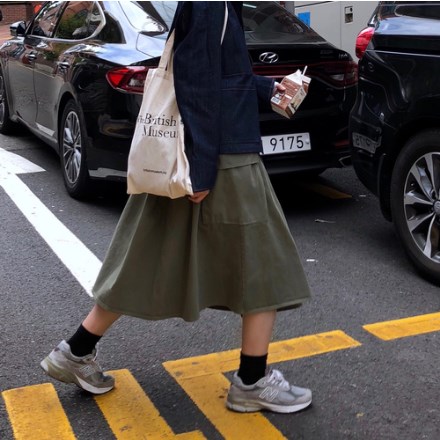 

2020 fashion skirts womens saia femme long skirt ladies a-line casual loose pleated skirt high waist bandage women fw353, Navy blue