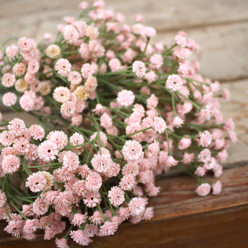 

Single White Babies Breath Artificial Flowers Fake plastic Gypsophila DIY Floral Bouquet For Wedding Home Decor, Pink