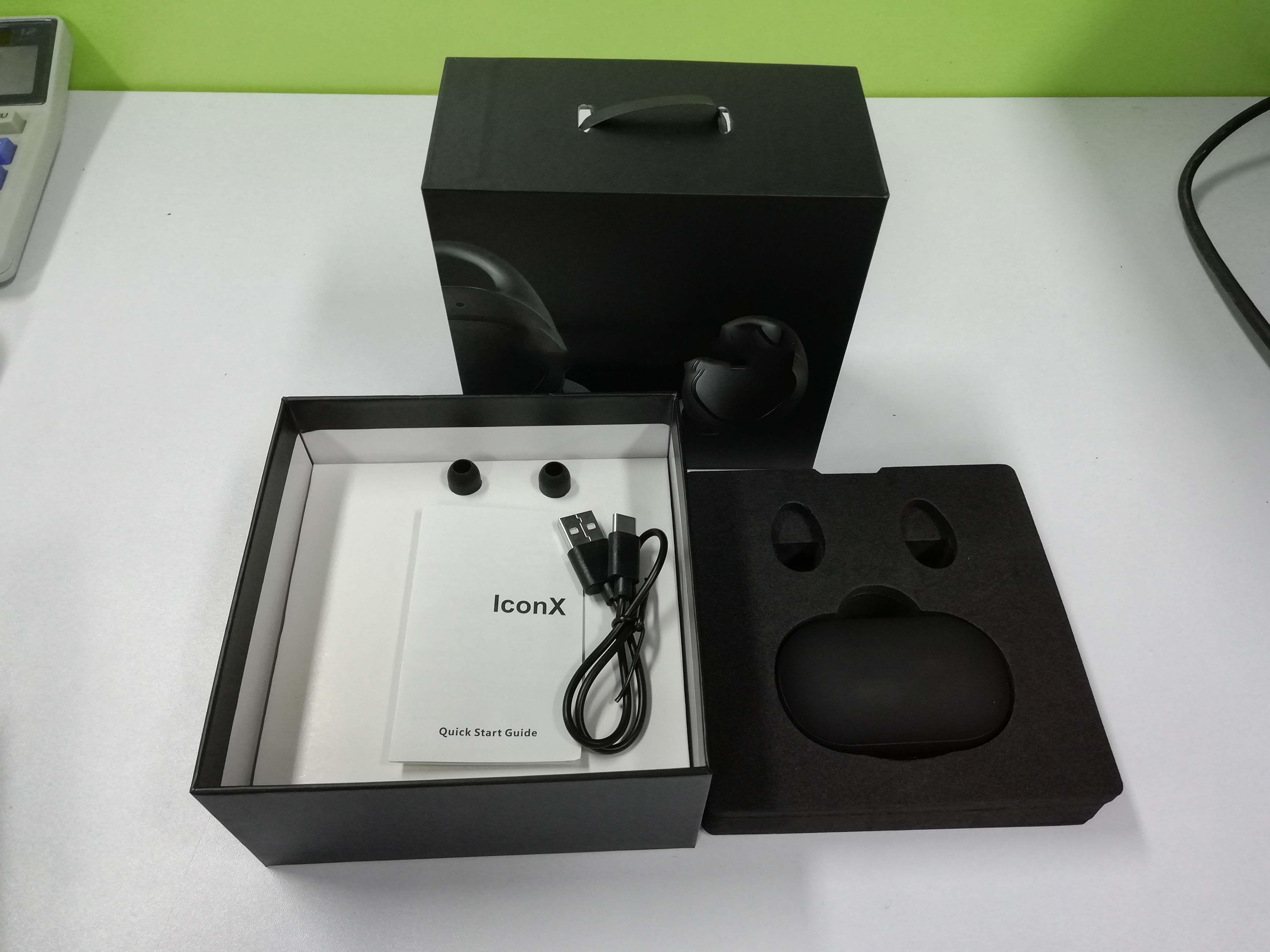 

Brand Gear IconX Wireless Bluetooth Headphones Stereo Mini Earphones Headset Earbuds For Smart Phones 5pcs fast, Black