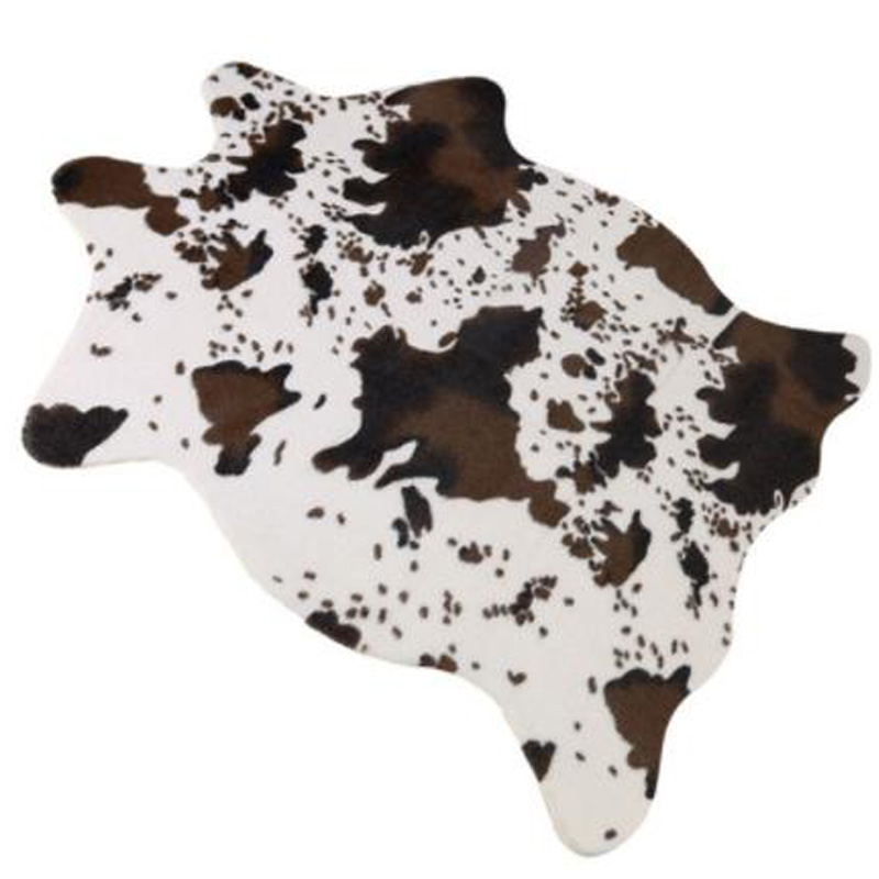 

LBER Imitation Animal Skins Rugs and Carpets Cow Carpet Carpets for Living Room Bedroom 110x75cm, Black white