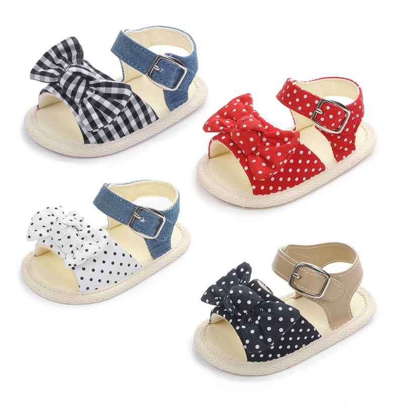 

2020 New Arrival Kid Toddler Baby Girls Bow Polka Dot Sandals Party Princess Sandals Summer Beach Shoes Infant Baby Girl Shoes