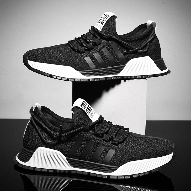 

2022 Running Shoes G.N.SHIJIA Fashion Top Quality Flying Weaving Rubber Sole Black White Yellow 72 Women Men Sport Sneaker, #2 black yellow