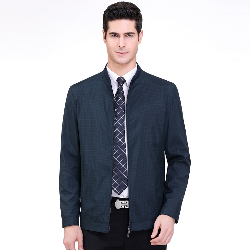 

Plaid Single Breasted Polyester Thin Wide-waisted Button Jackette For Men Jacketss For Men Winter Jackette Winter Jacket, Blue