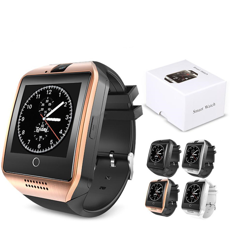 

Q18 Smart Watch Bluetooth Smart watches for Android Cellphones Support SIM Card Camera Answer Call Various Language with Box