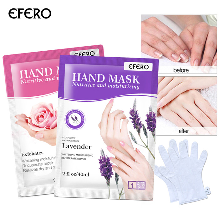 

EFERO Moisturizing Hand Mask Gloves Exfoliating Hand Patch Spa Gloves Tool Beauty Nourish Skin Care 6pairs