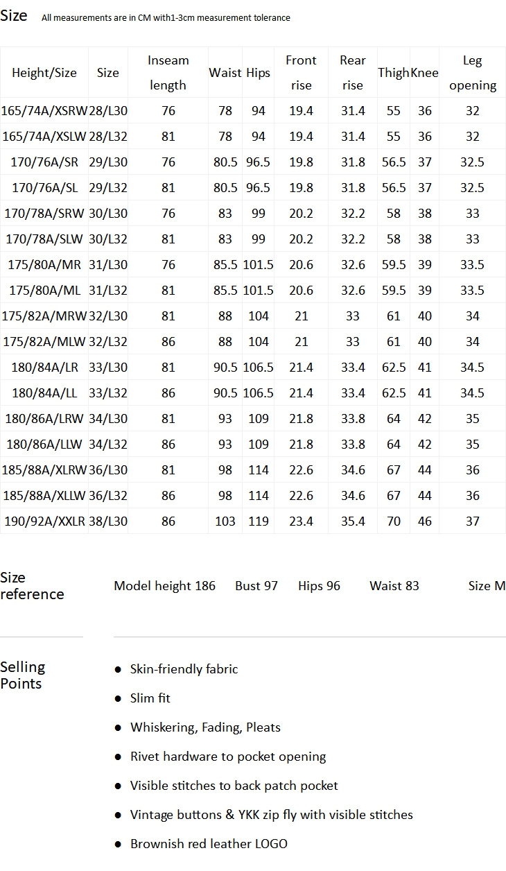 Jack And Jones Size Chart