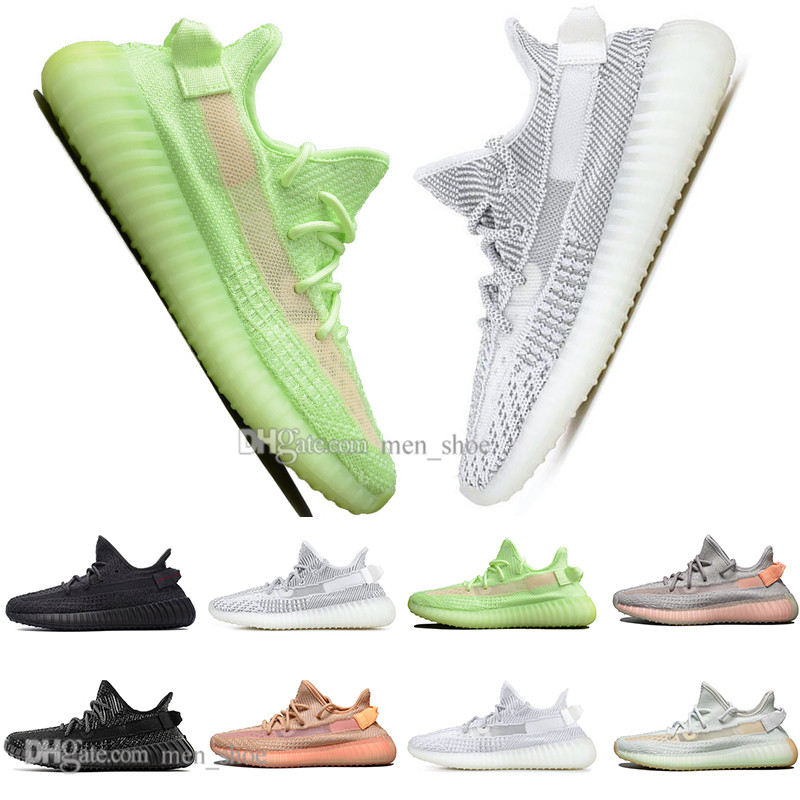 

With Box Hot New Kanye West Clay V2 Static Reflective Rainbow discoloration Mens Running Shoes True Form Women Men Sports Designer Sneakers, #12