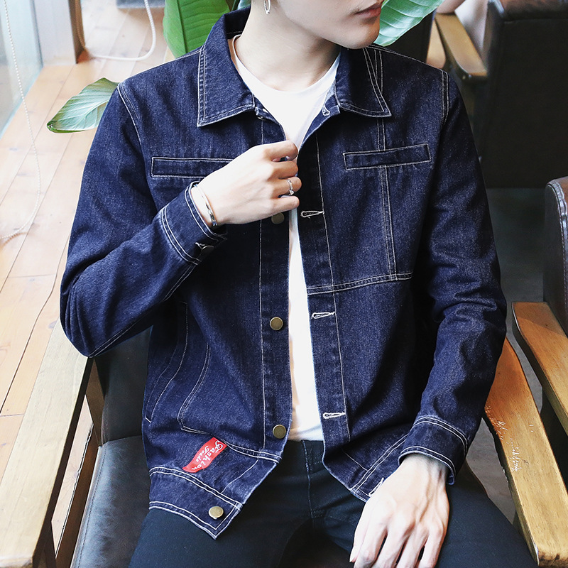 

Men's Denim Jeans Jacket men Casual Cowboy Slim Jacket Coat Outwear Hip Hop Retro Jeans Jakcets Casual Chaqueta Hombre Jackets, Black