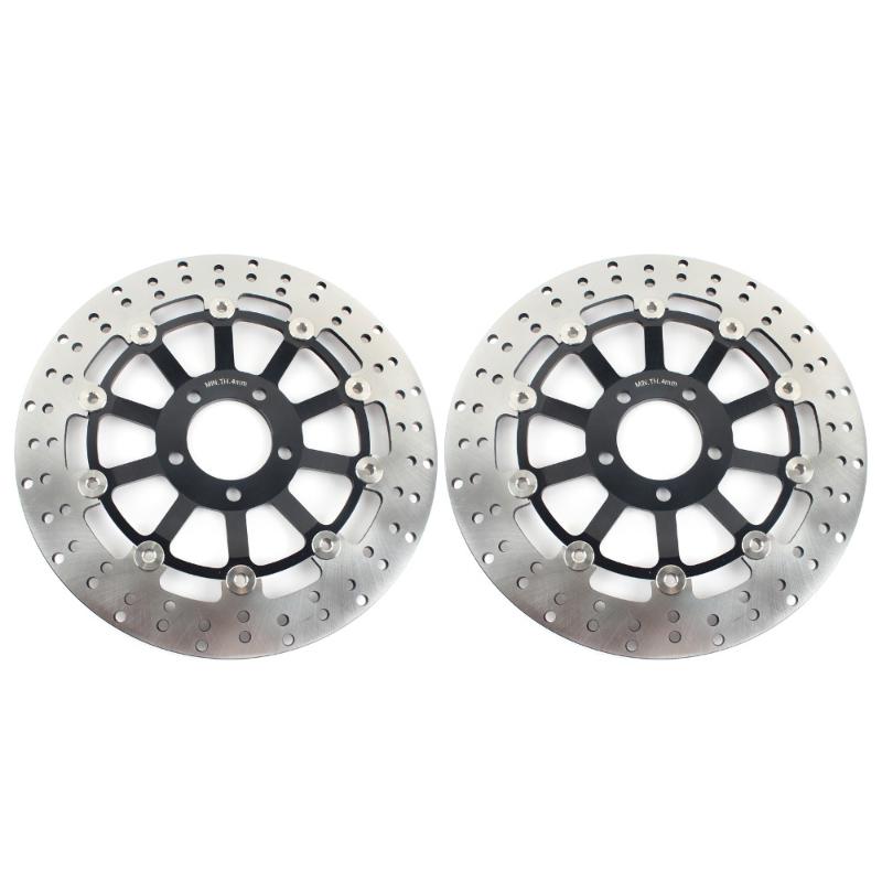 

BIKINGBOY Front Brake Disks Discs Rotors For ZX6R 600 97-08 ZX9R 98 99 ZZR 600 90-08 ZR-7 ZR-7S 01-05 GPZ 900 R 99-03