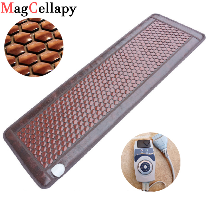 

Electric Heated Jade Germanium Stone Massage Mattress Natural Jade bed Tourmaline Stones Sofa Pad Infrared Heating Mat