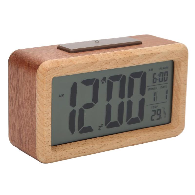

Dimmer LED Clock Mirror Travel Clock Snooze Alarm Digital Table Bedroom Wake Up Light With Dual USB Charger Cable