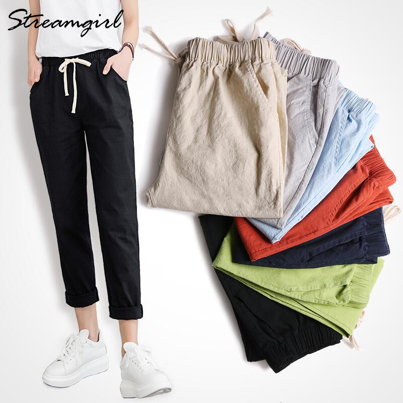 ladies cotton summer trousers