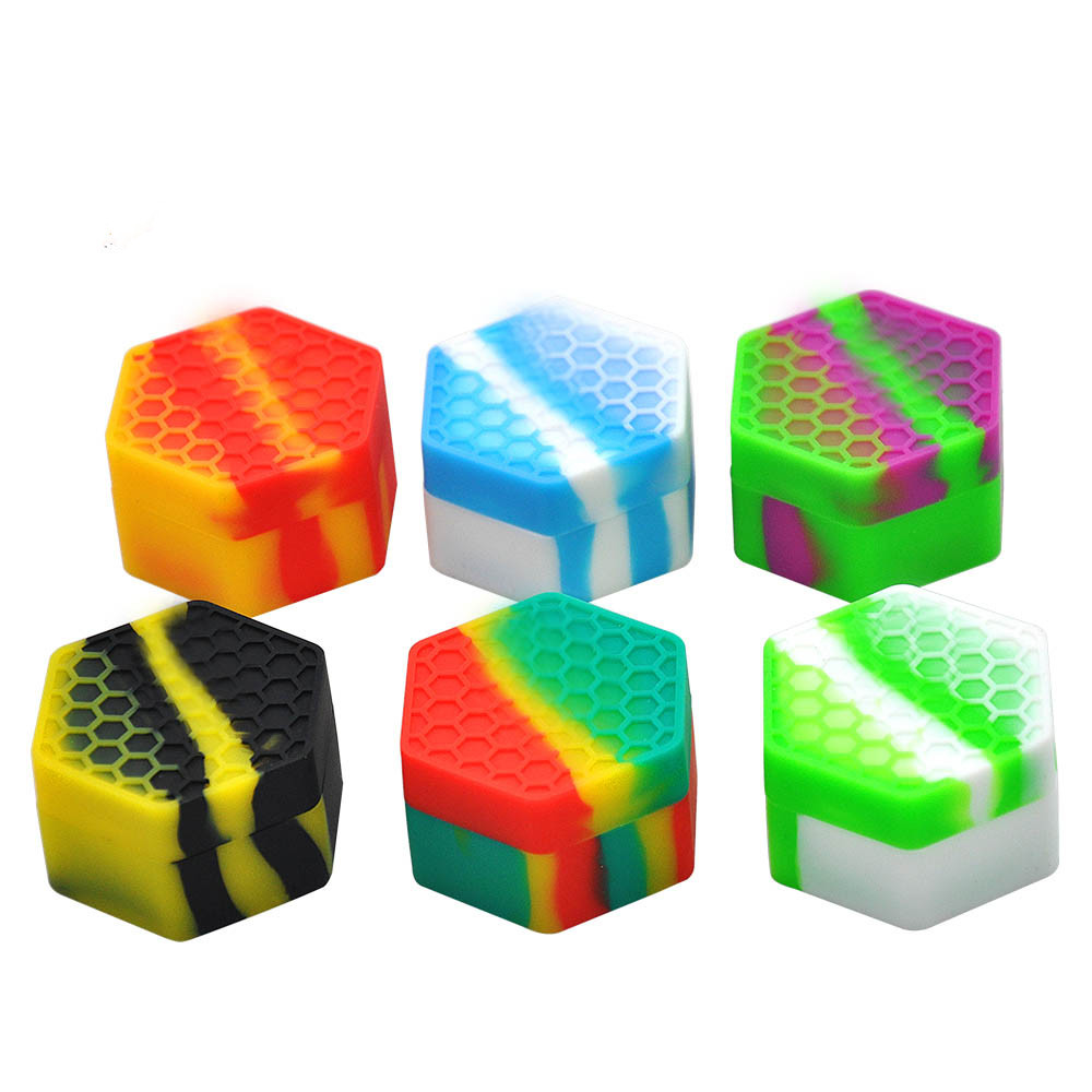 

Non Stick Wax Silicone Storage Container 26ML Big Capacity Style E-Solid Slick Non-Stick Silicone Container Jars Dab Tool Accessories