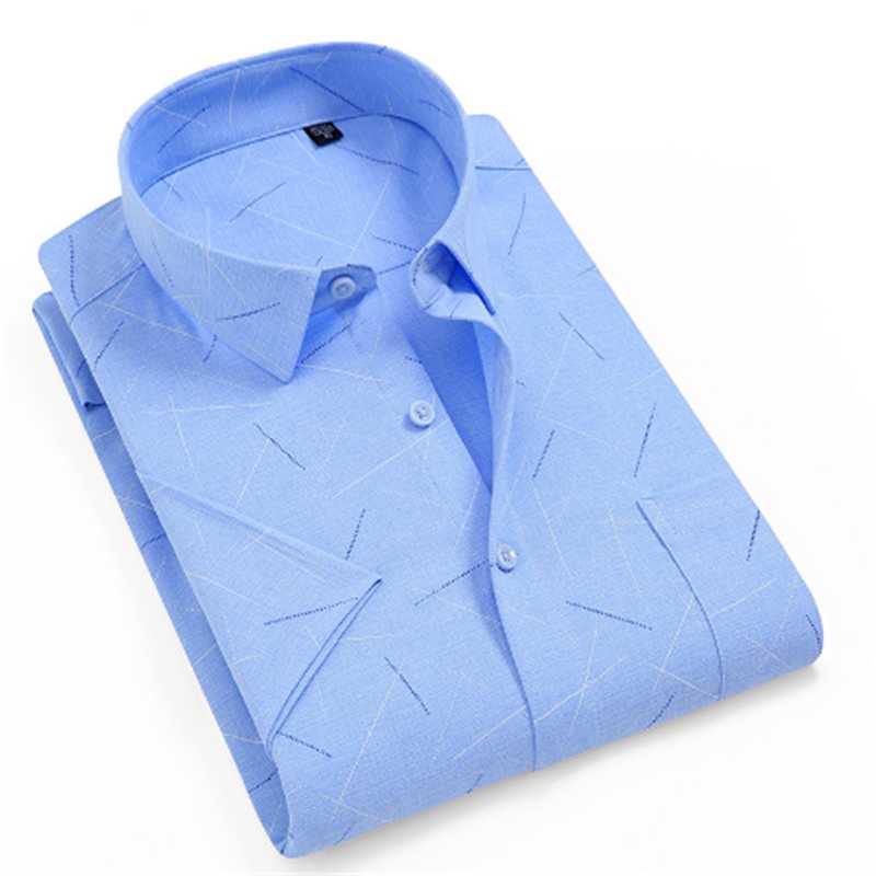 

Men's Business Casual Short Sleeve Shirt Blusas Blouse Camisa Masculina Slim Fit Korean Clothes Vestidos Casuales Bluzki Bluzka, D8857