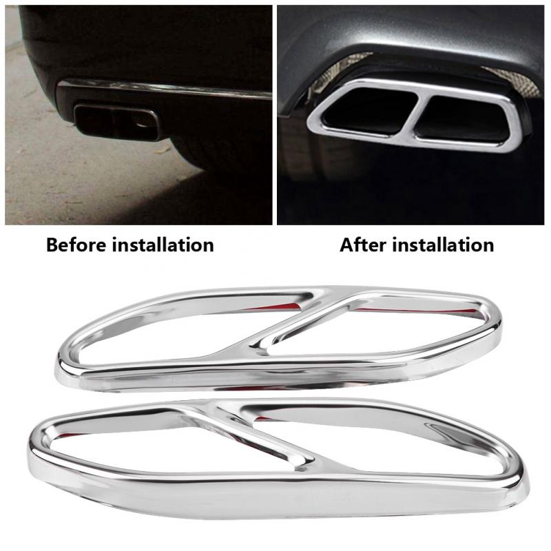 DIY SILVER PLATA CUBIERTA BOTON FRENO DE MANO para MERCEDES GLC X253 2016/< AMG