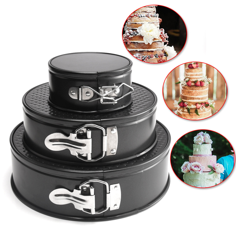 Springform Pan set Round Baking Pans Nonstick Leakproof Cake Bakeware Cheesecake 122626-image-524483244