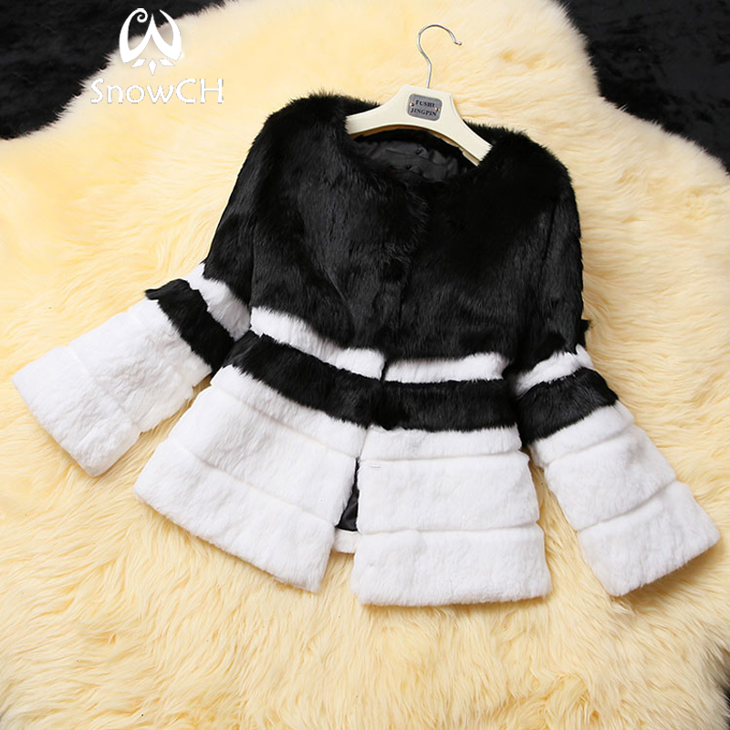 

New real fur coat women black white fur jacket winter full pelt overcoat customized plus size F1022, As pic