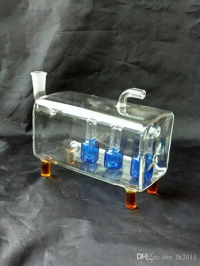 

Three strains of hookah pipe Wholesale Glass bongs Oil Burner Glass Water Pipes Oil Rigs Smoking Free