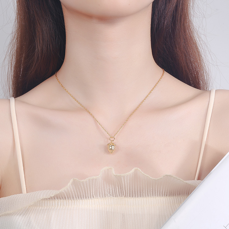 con plata Sterling Señora collar cadena de anclaje circonita blanco gotas de corazón PL
