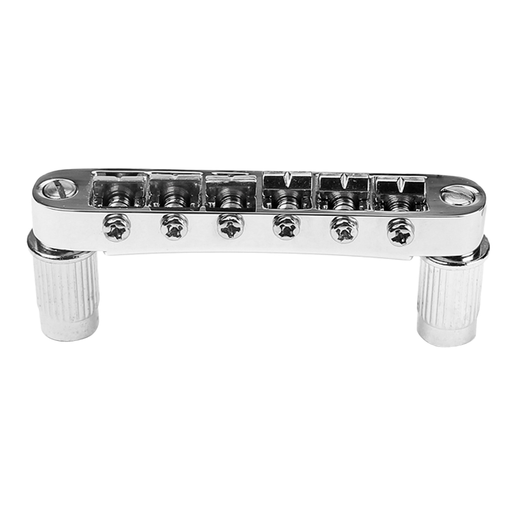 

Zinc Alloy Saddle Guitar Bridge for Gibson Les Paul Electric Guitar, Chrome