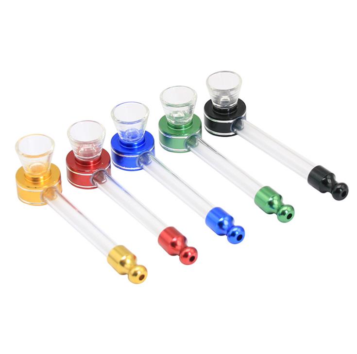 

New Portable Glass Pipe Dual-purpose Pipe Metal Pipe Accessories in 2019