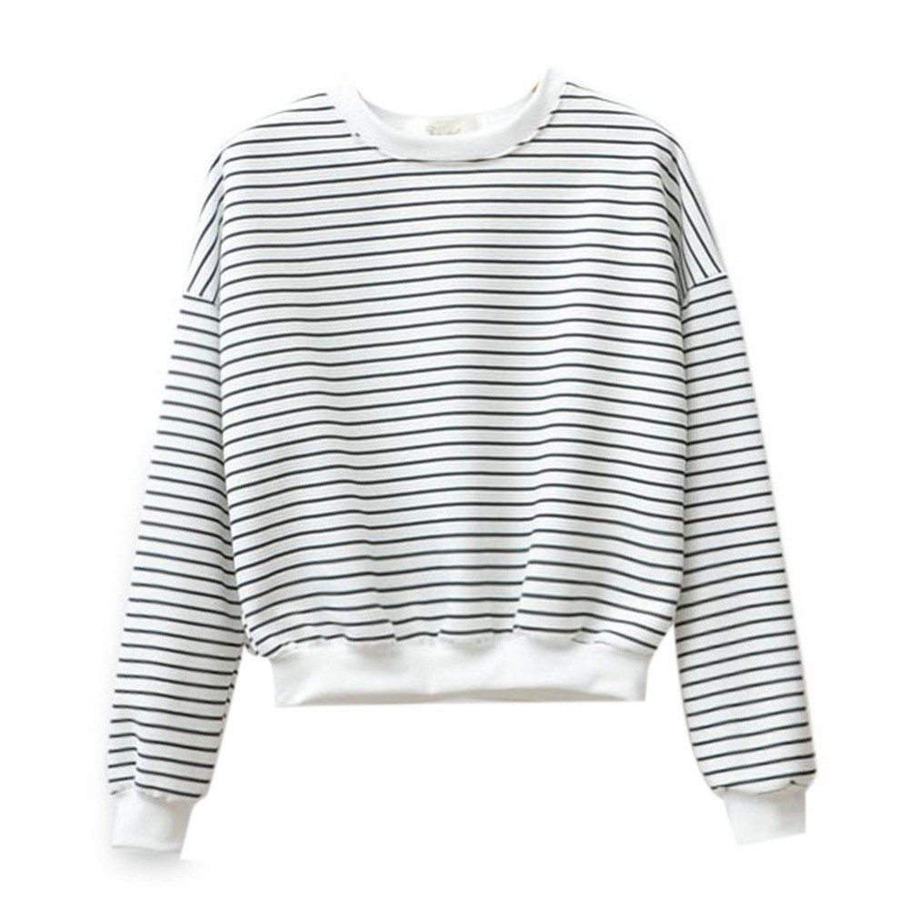 women's striped sweatshirts