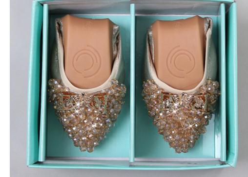 

2019 Women's shoes in Spring and Autumn with New style flat bottom pointed end@3014, Gold