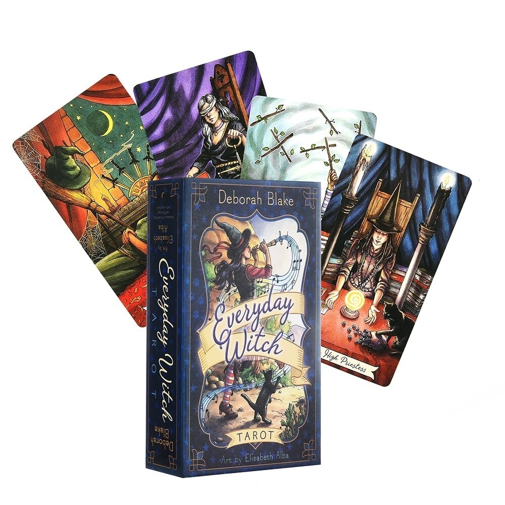 

Everyday Witch Tarot Cards Deck Oracle Electronic Guide Book Divination Cards Game