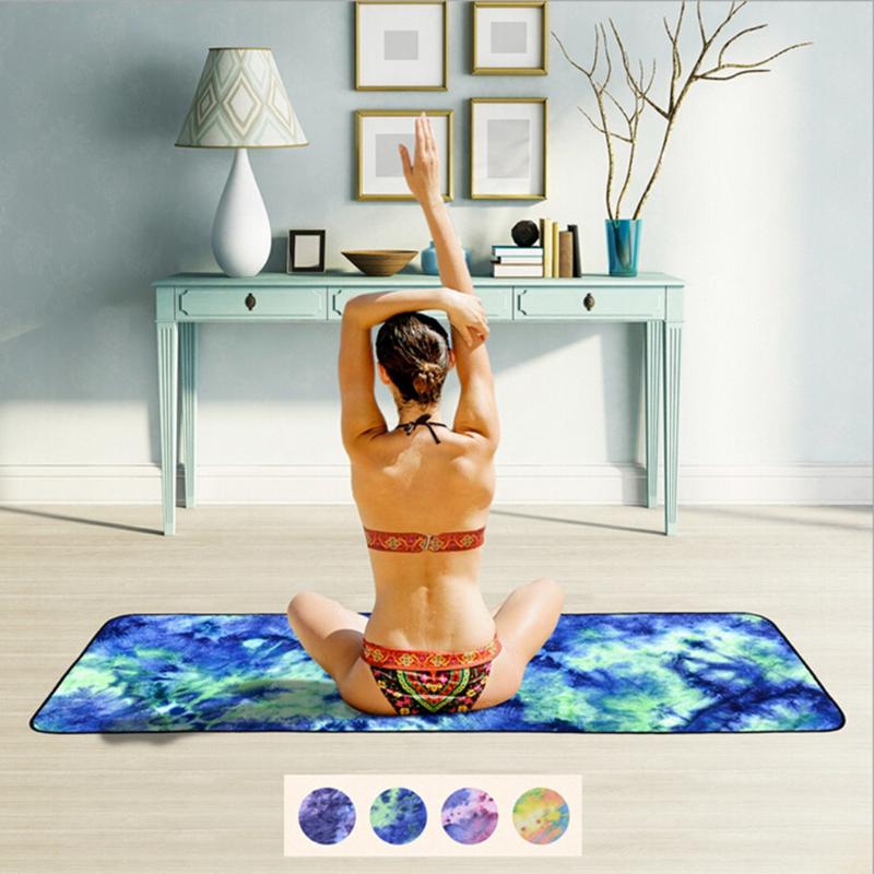 

Yoga Towel Microfiber Green Yoga Non-slip Towel Mat Sports Folding Mat Non Slip Esterilla Mats Tappeto Fitness, Red