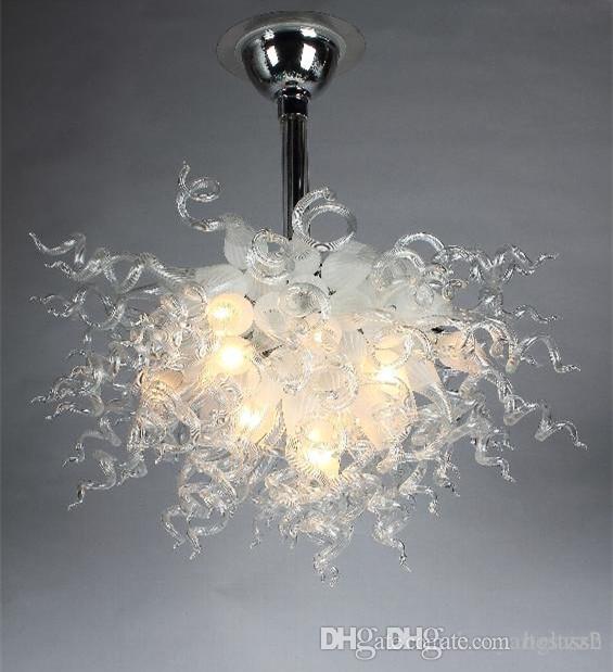 

Free Shipping 100% Mouth Blown Borosilicate Wedding Decorations Murano Glass Art Style Crystal Chandelier Pendant Lamp for Sale