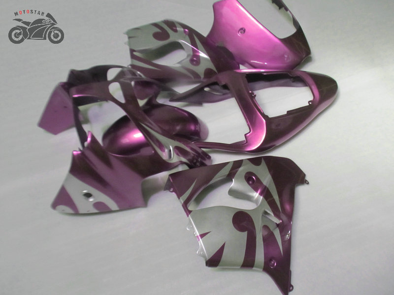 

Free Custom Motorcycle fairings set for Kawasaki Ninja 2002 2003 ZX9R ABS plastic purple silver Chinese fairing bodywork ZX-9R ZX 9R 02 03, Same as the picture