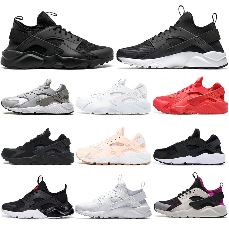 

with socks 2019 fashion Huarache 4.0 1.0 Classical Triple White Black red womens Running Shoes Huaraches sports Sneaker mens trainers, #1 triple white4.0