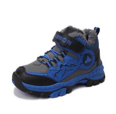 Winter Boys Snow Boots Waterproof Ankle Kids Boots Flat Warm Plush Lining Children's Shoes Winter Boots For Boys