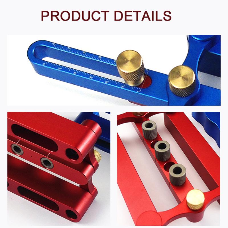 

Portable Self Centering Dowelling Jig Metric Dowel 6/8/10mm Drilling Tools for Woodworking Punch Locator