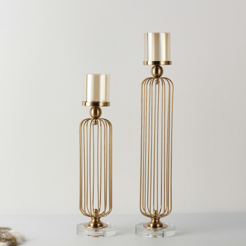 Centrotavola da Tavolo Vintage in Filo Metallico per Soggiorno da Pranzo in Casa Sziqiqi Lanterne Decorative in Metallo Nero con Portacandele Portacandele a Colonna in Ferro 