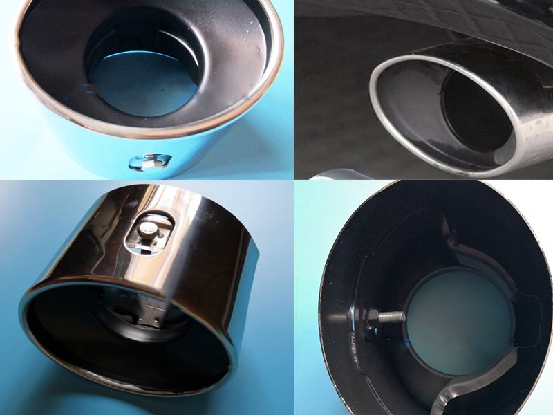 

For Honda Accord 2008 2009 2010 2012 REAR MUFFLER TIP PIPE STEEL EXHAUST TAIL