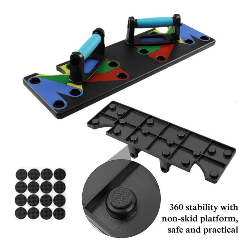 

9 in 1 Push Up Rack Training Board ABS abdominal Muscle Trainer Sports Home Fitness Equipment for body Building Workout Exercise