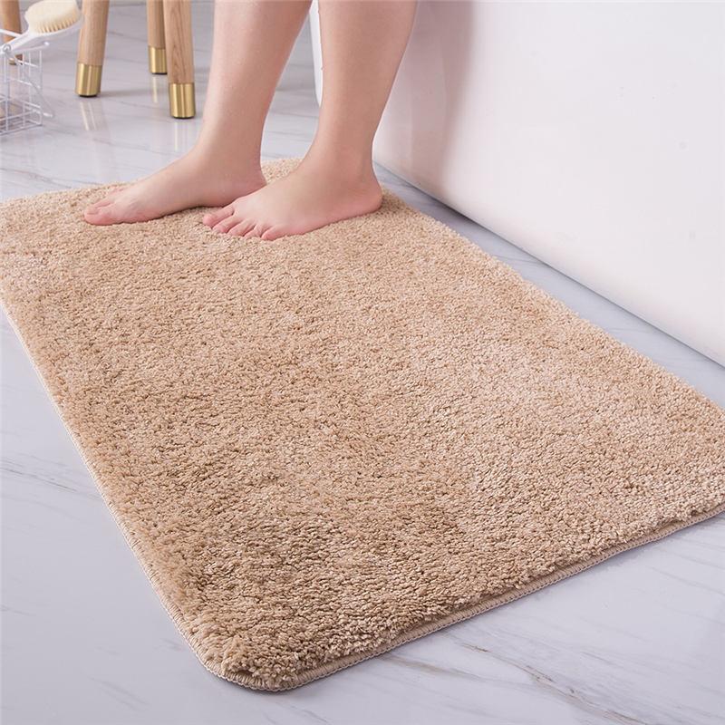 

Absorbent Bathroom Anti-slip Mat Door Mat Home Carpet Area Rug for Living Room Fur Rug Area Carpet, Brown