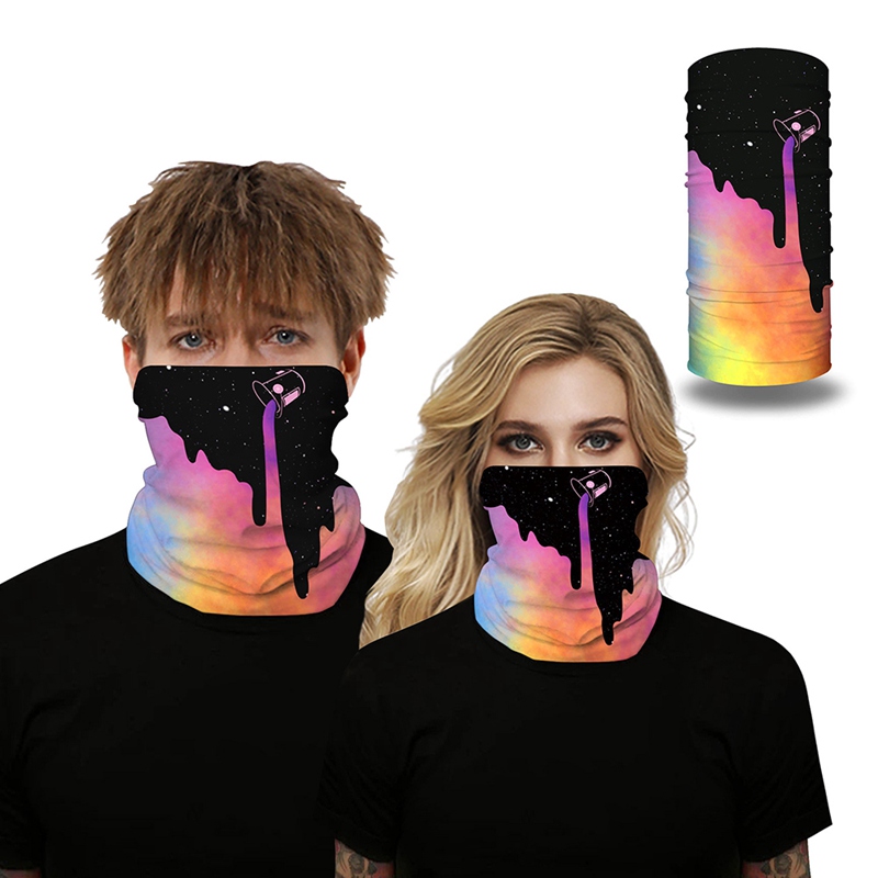 

Cycling Caps & Masks Unisex Seamless Rave Bandana Neck Gaiter Tube Headwear Hiking Face For Women Men Scarf