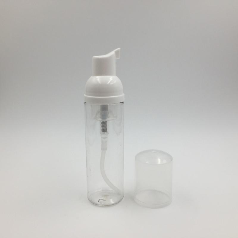 

12pcs/lot 2oz 60ml PET transparent cosmetic facial foamer pumps dispenser bottles