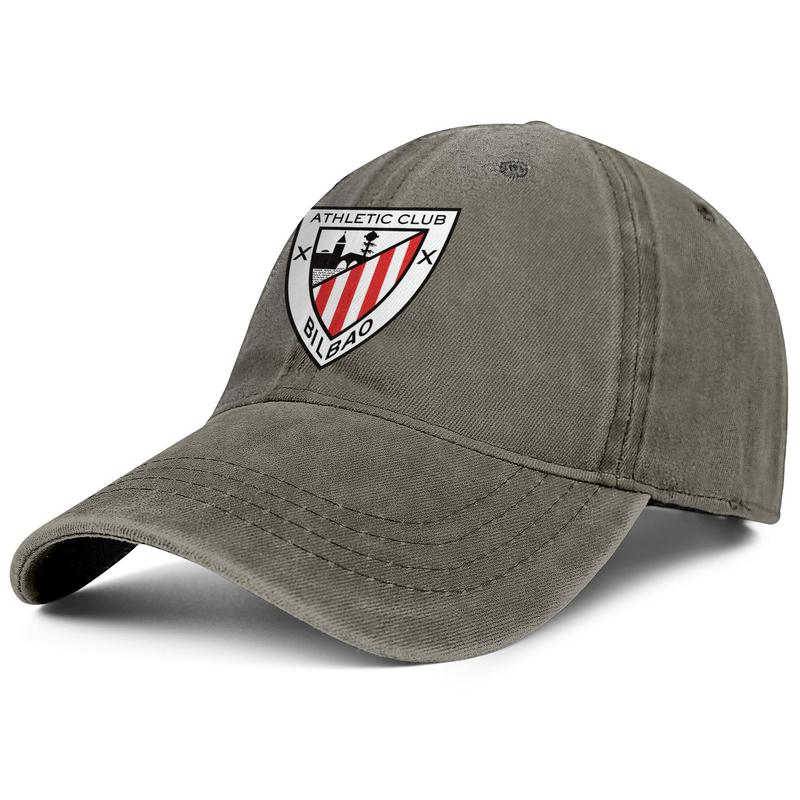 

Stylish Athletic Bilbao Los Leones ATH Unisex Denim Baseball Cap Sports Uniquel Hats red Pure white Flag label black Breast cancer Black, Blue;gray