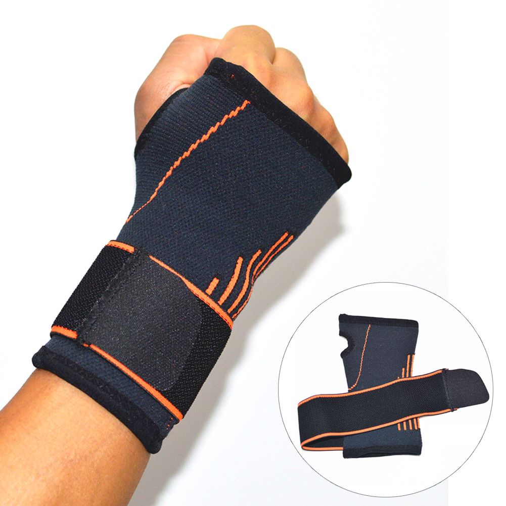 

Outdoors Carpal Strain Tennis Wrist Guard Badminton Sports Support Adjustable Band, As pic