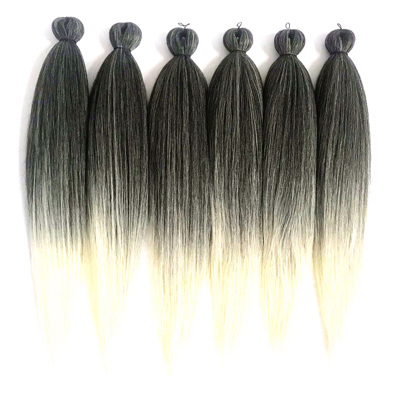 

Synthetic Hair Extensions Easy Braid Professional Itch Synthetic Fiber Corchet Braids Hair Products Extensions Braid Hair 6 packs, 1b+red