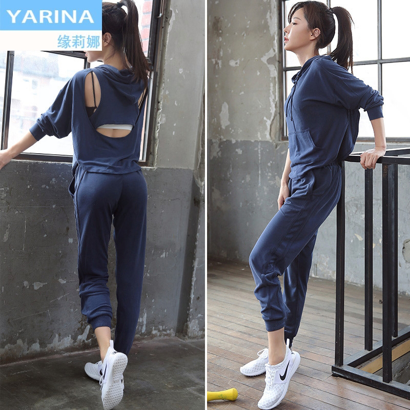 

3 pcs/set yoga sets breathable full sleeve shirt+bra+pants workout clothes for women gym running sport suit jogging femme, Gray