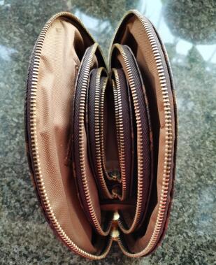 

Hot quality SELL NEW Fashion Leather 4 SETS COSMETIC POUCH MAKEUP BAGS WALLET CASE PURSE Bag Handbag wallets Cosmetic bags Purse belt