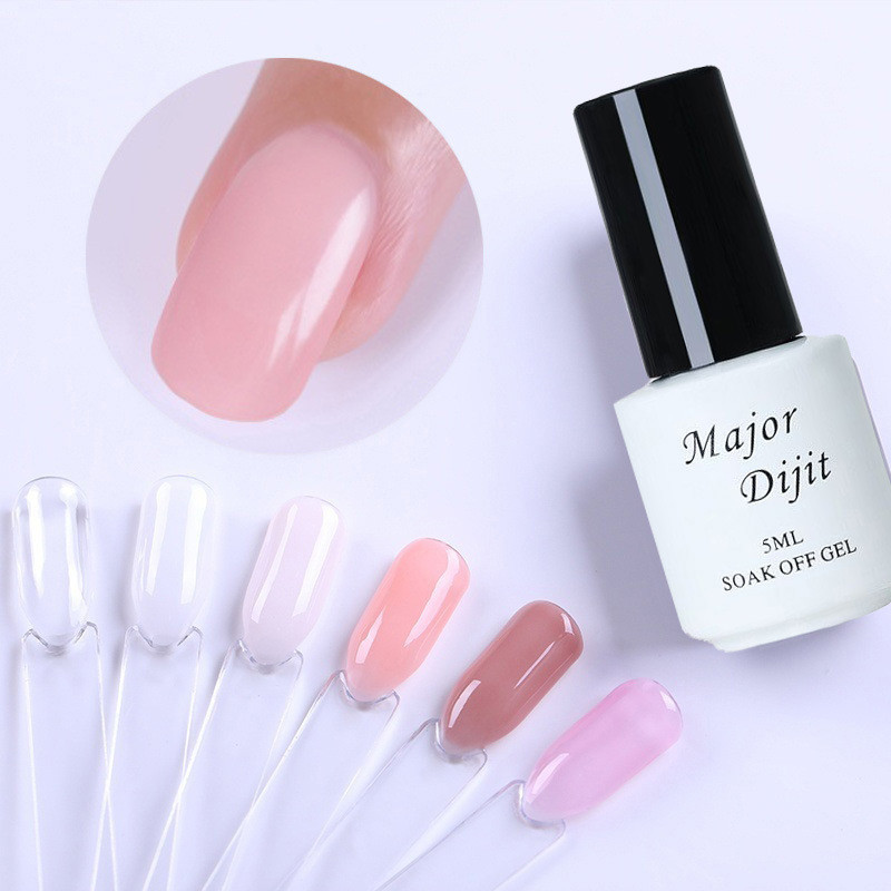

New 5ml Nude Color Nail Polish Manicure Varnish Nail Lacquer Phototherapy Glue Polish, Type5