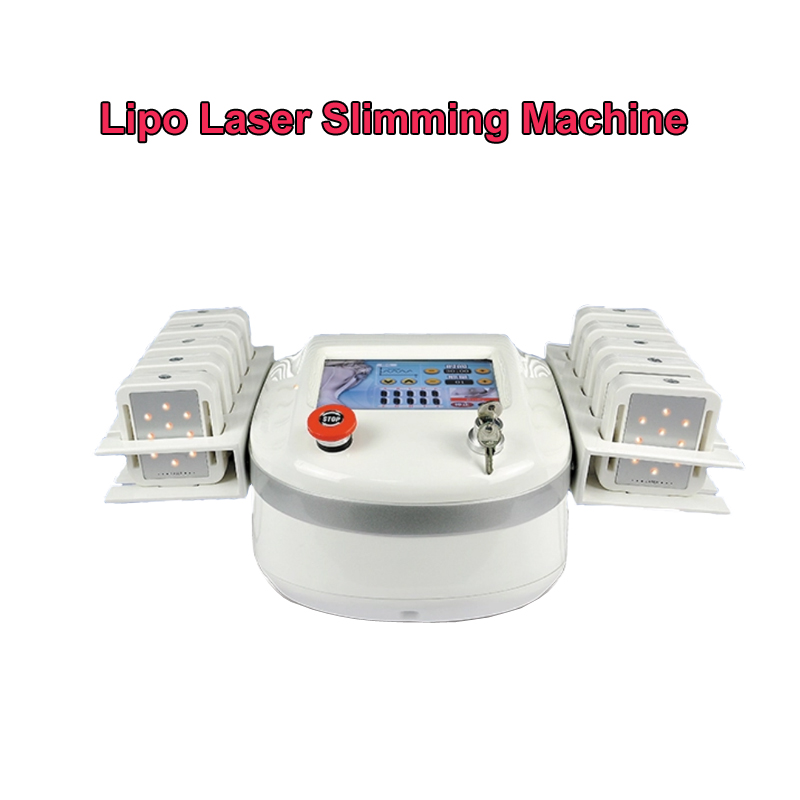 

Professional portable diode lipolaser lipo laser weight loss non invasive 10 pads 650nm&980nm slimming machine fat burning beauty equipment